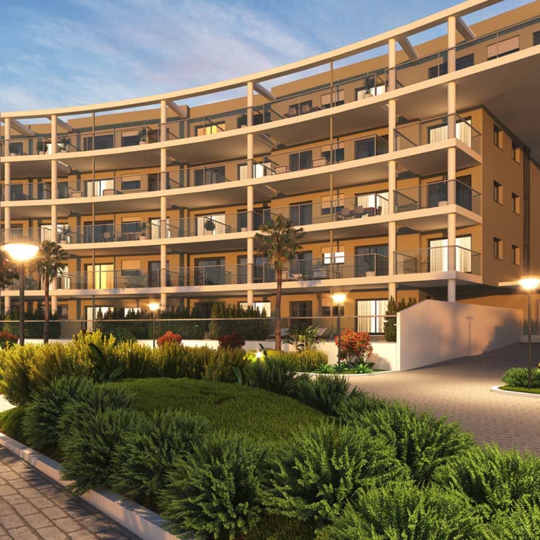 Amphora Beach Phase IV – apartamenty i penthouse’y 150 m od plaży w Manilvie w – AM edif B tarde 1 scaled 1 | Le Mand Nieruchomości