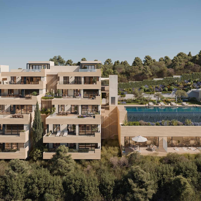 Soleil Marbella – Nowoczesne apartamenty z widokiem na morze na Costa del Sol w – Renders Exterior zona comun diurna 17 | Le Mand Nieruchomości